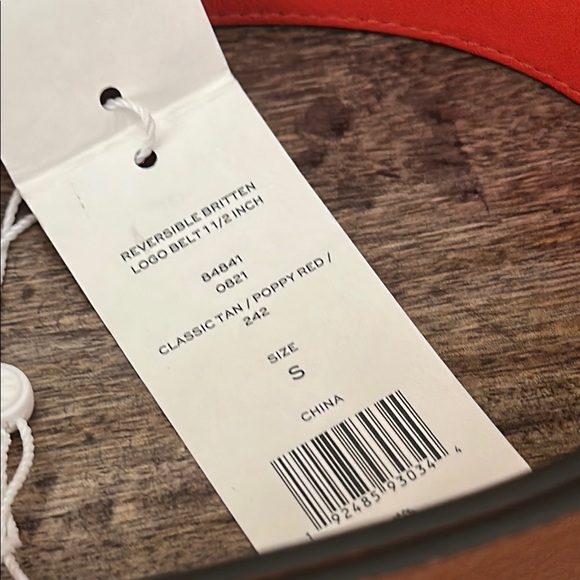Tory Burch Tan and Red Men\'s Belt main image 6